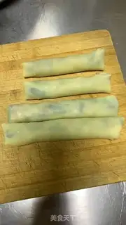 Make Spring rolls step 17