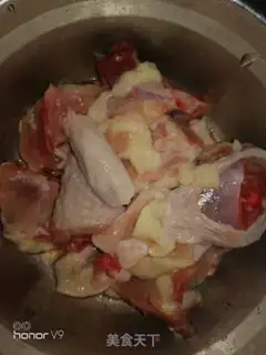 Make Chicken porridge step 1