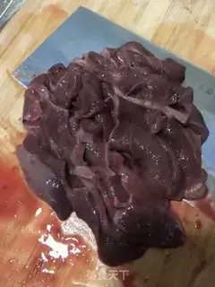 Make A spinach fan with liver step 1