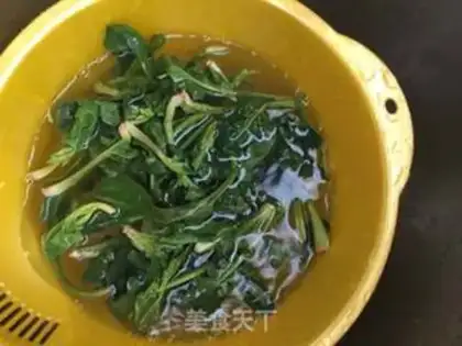 Make A spinach fan with liver step 8