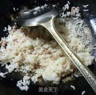 Make Olive meat and rice step 4