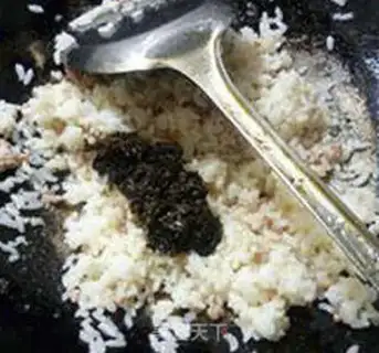 Make Olive meat and rice step 5