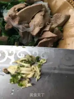 Make A spinach fan with liver step 14