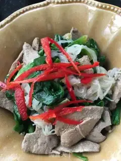 Make A spinach fan with liver step 20
