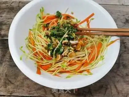 Make Peas sprouts carrots step 4