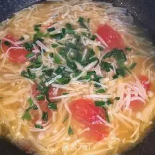 Make Tomato slices of gold and mushroom soup step 7