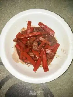 Make Carrot burns red meat step 12