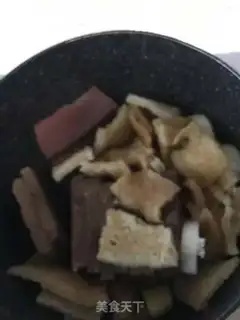 Make Duck blood burns the belly step 4
