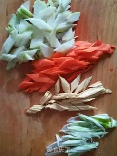 Make Three-colour fried step 0