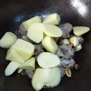 Make Potato burn ribs step 7