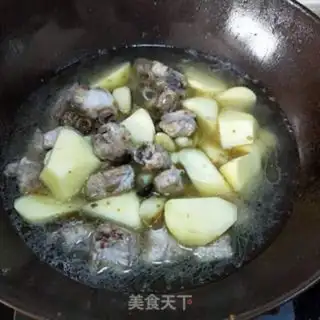 Make Potato burn ribs step 8