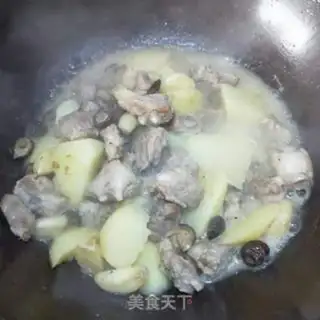 Make Potato burn ribs step 9