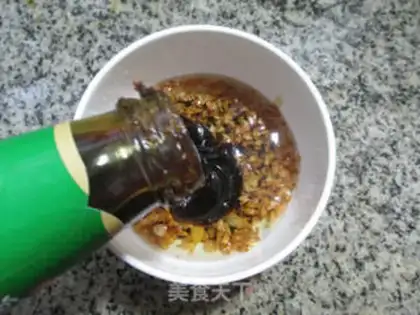 Make Garlic fan sap step 5
