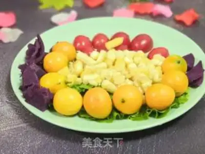 Make Corn and fruit platter step 3