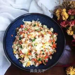 Make Ham and rice step 8