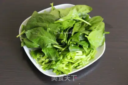 Make Shrimp spinach step 3