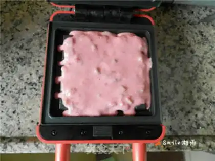 Make Flamingo waffles step 8