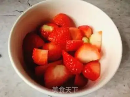 Make Strawberry yogurt salad step 3