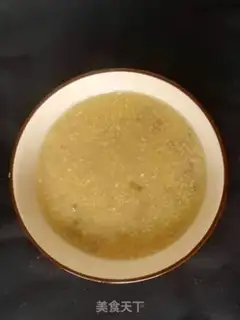 Make Corn dung green bean congee step 3