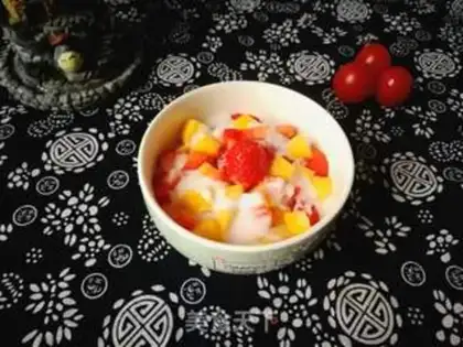 Make Strawberry yogurt salad step 5