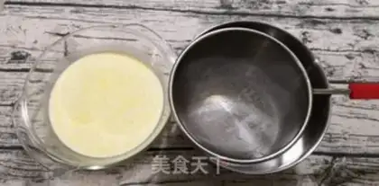 Make Homemade egg tofu step 4