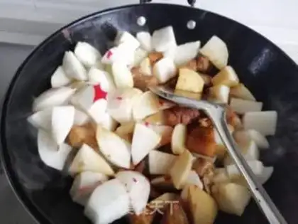 Make Radish meat step 5