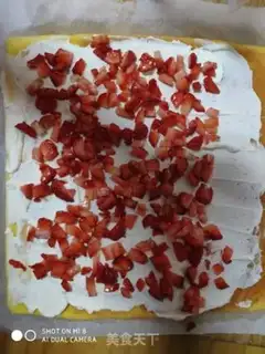 Make Strawberry roll step 15