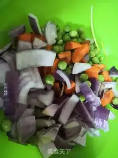Make Peas eggs step 1
