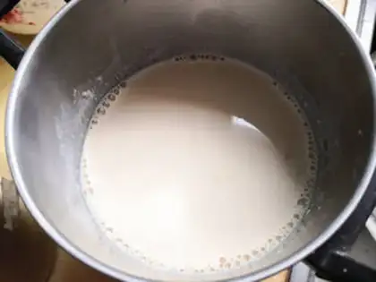 Make Bean milk tea step 2