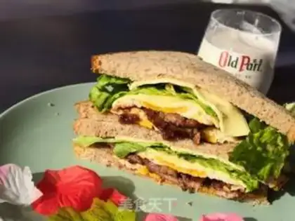 Make Beef egg sandwich step 8