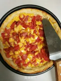 Make Tomato hot dog pizza step 6
