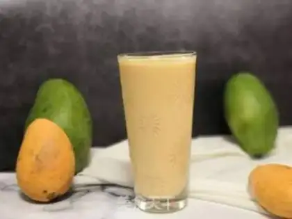 Make Bean mango milkshake step 3
