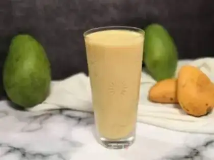 Make Bean mango milkshake step 5