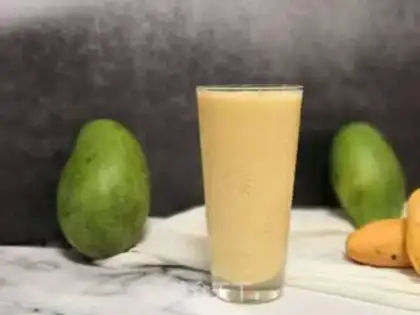 Make Bean mango milkshake step 6