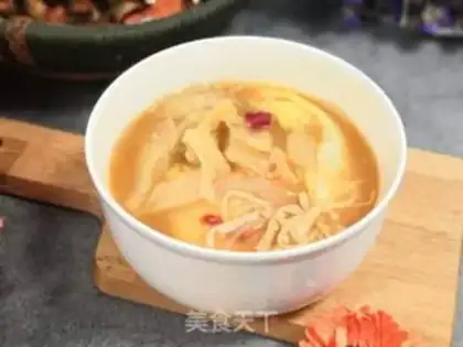 Make Pickles, chumps, chrysanthemum soup step 8