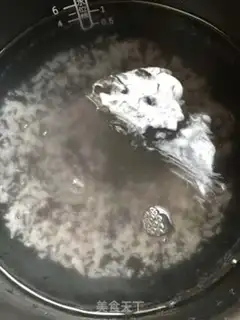 Make Black rice congee step 2