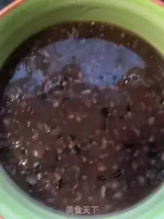 Make Black rice congee step 5