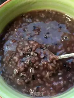 Make Black rice congee step 6