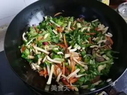 Make Sausage and vegetables step 4