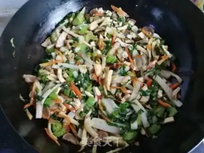 Make Sausage and vegetables step 6
