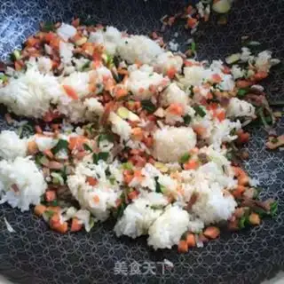 Make Ham and rice step 5