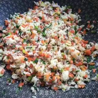 Make Ham and rice step 6