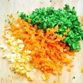Make Vegetable fried buns step 2