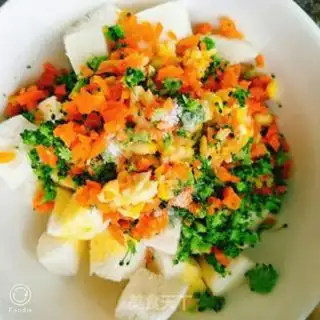Make Vegetable fried buns step 4