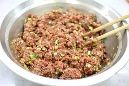 Make Beef carrot dumplings step 4