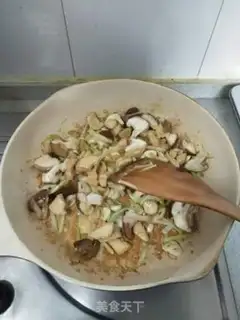 Make Chicken chest mushrooms and broccoli step 11