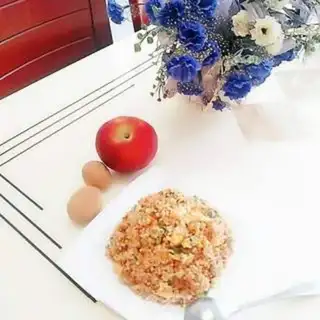 Make Egg fried rice step 13