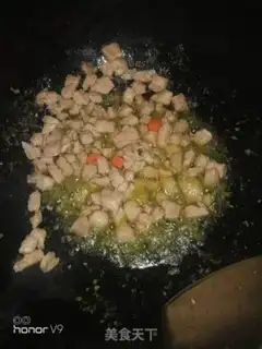 Make Meatd ham and peas step 2