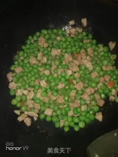 Make Meatd ham and peas step 3