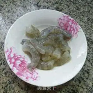 Make Shrimp oil, tofu sapphire step 1